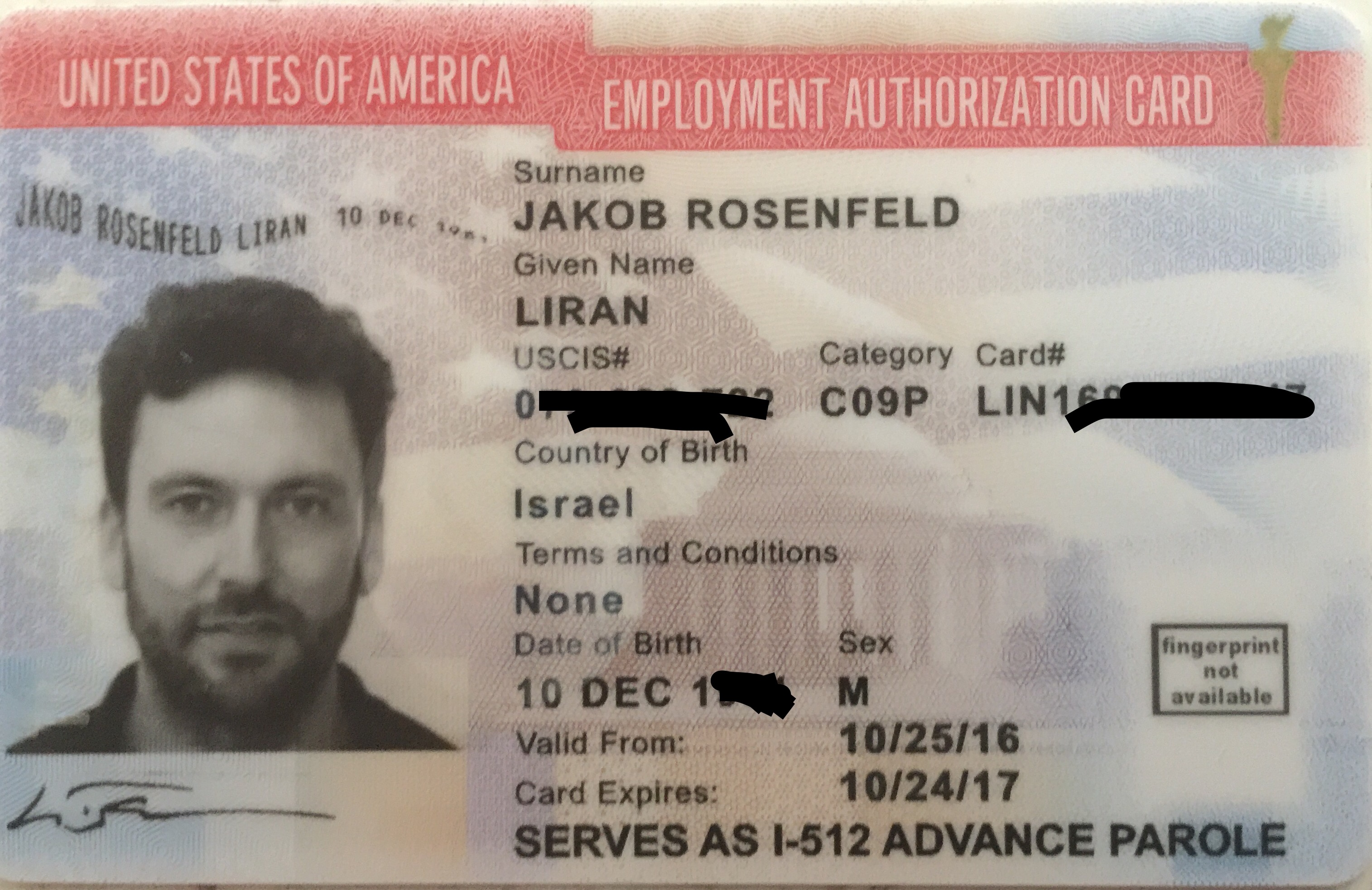 how do i check the status of my employment authorization card