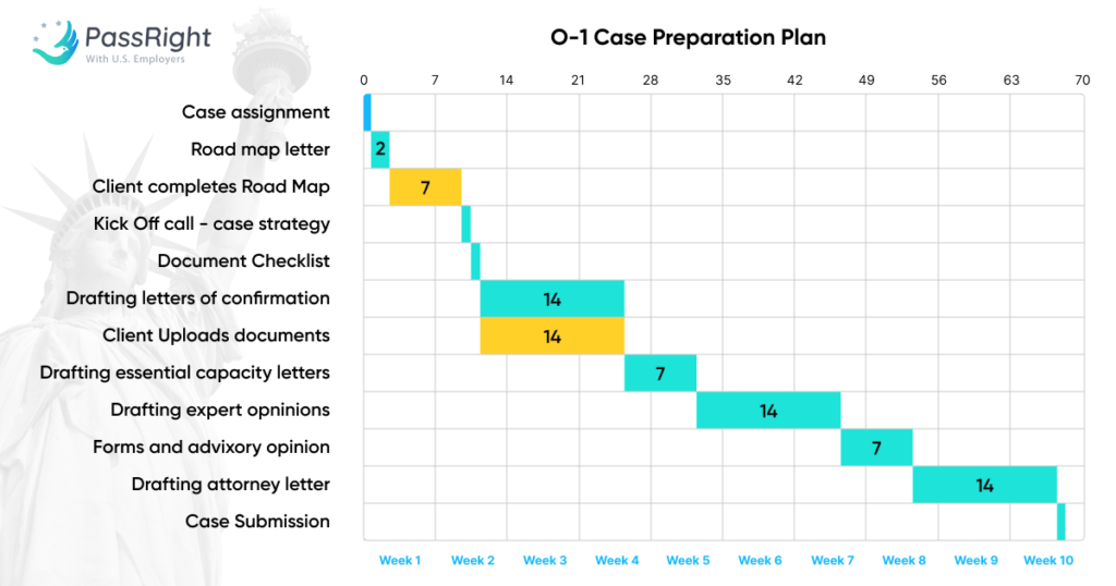 O-1 visa preparation plan