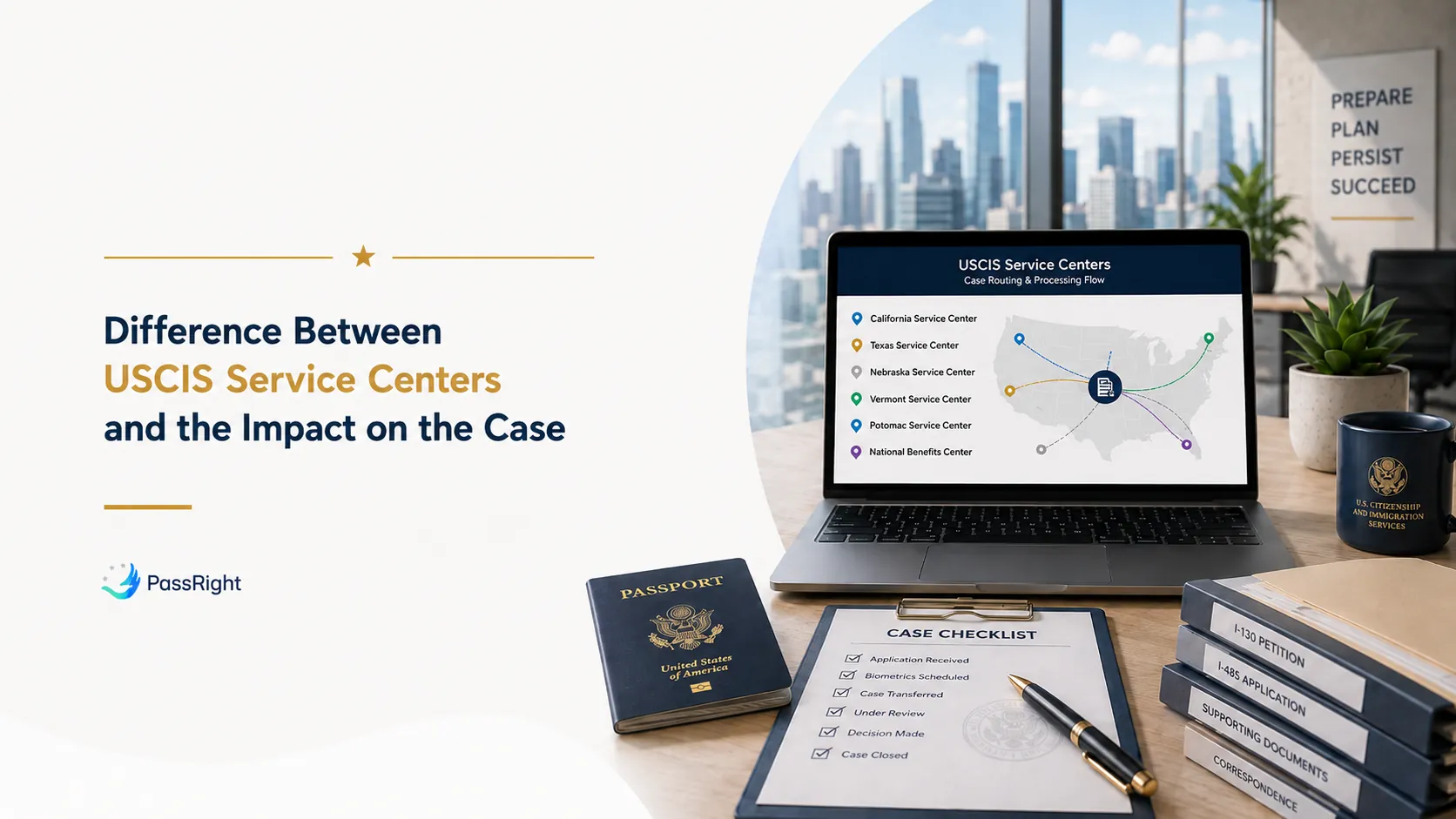 Difference between USCIS Service Centers and the impact on the case