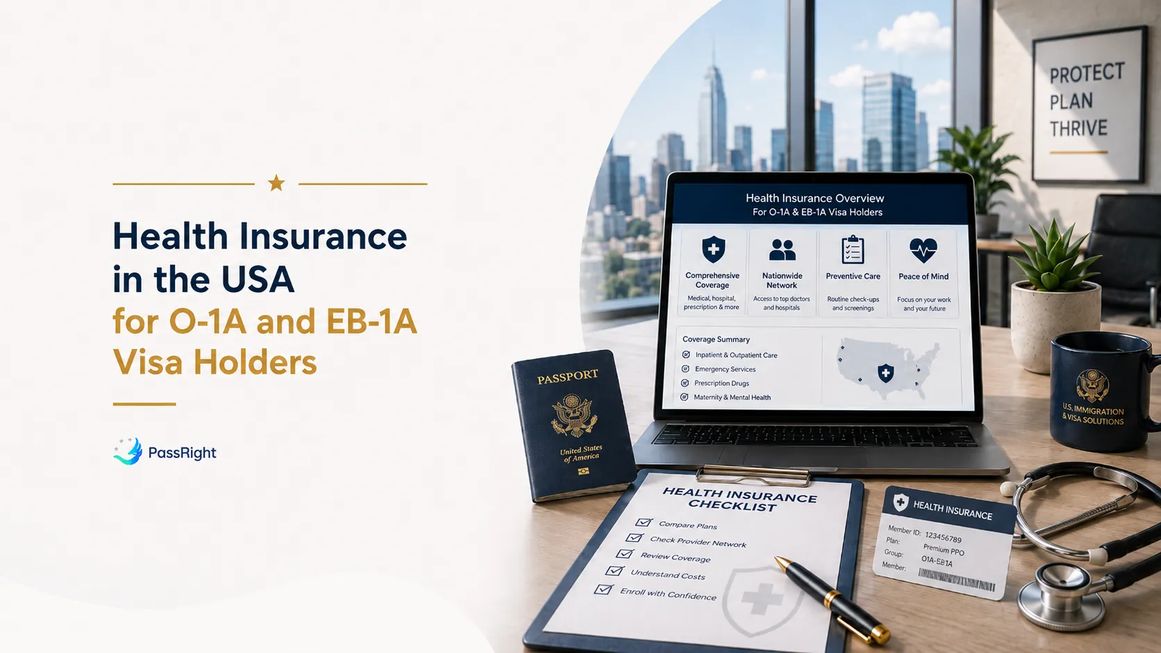 Health Insurance in the USA for O-1A and EB-1A Visa Holders